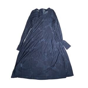 Black Label Black Marble Long Dress Women Size XS